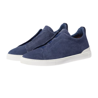 ZEGNA UTILITY BLUE SUEDE TRIPLE STITCH™ SNEAKERS
