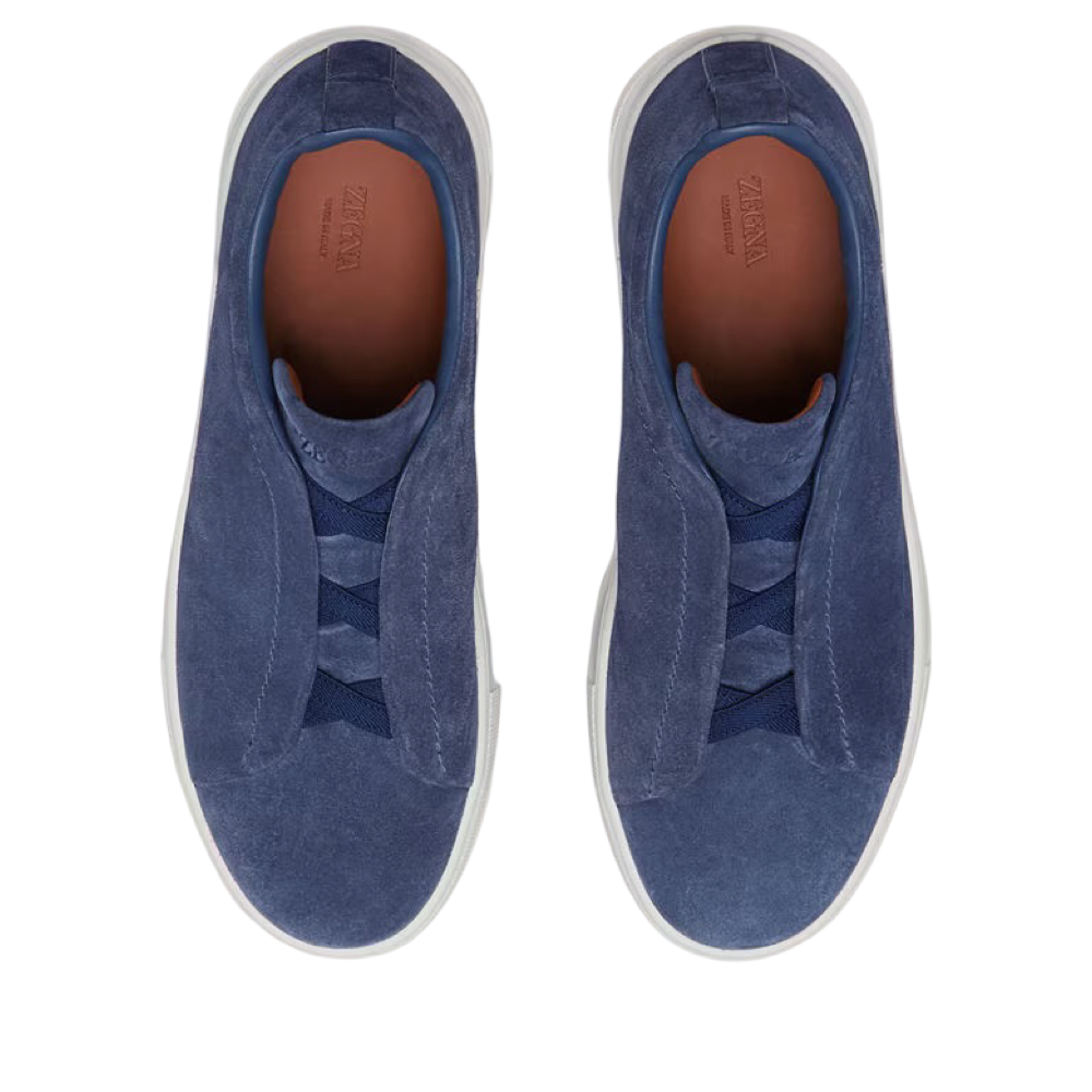 ZEGNA UTILITY BLUE SUEDE TRIPLE STITCH™ SNEAKERS