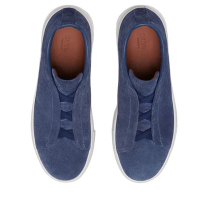 ZEGNA UTILITY BLUE SUEDE TRIPLE STITCH™ SNEAKERS