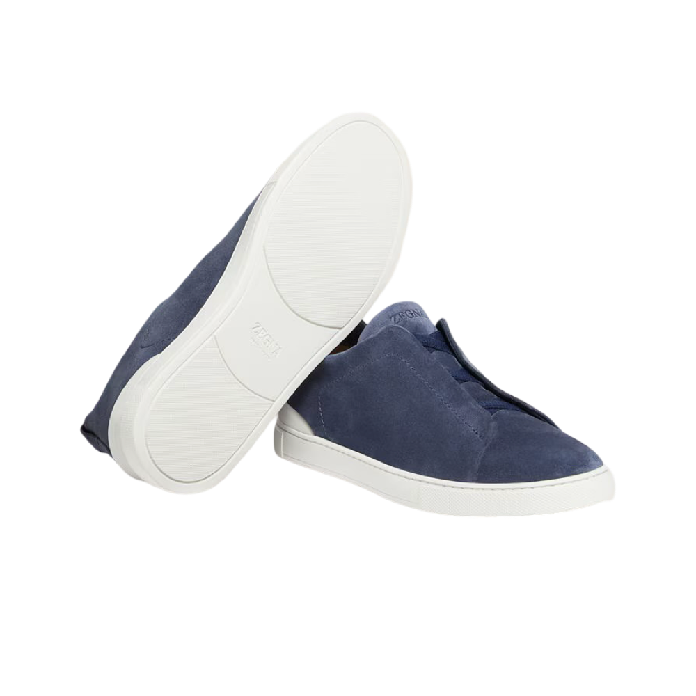 ZEGNA UTILITY BLUE SUEDE TRIPLE STITCH™ SNEAKERS