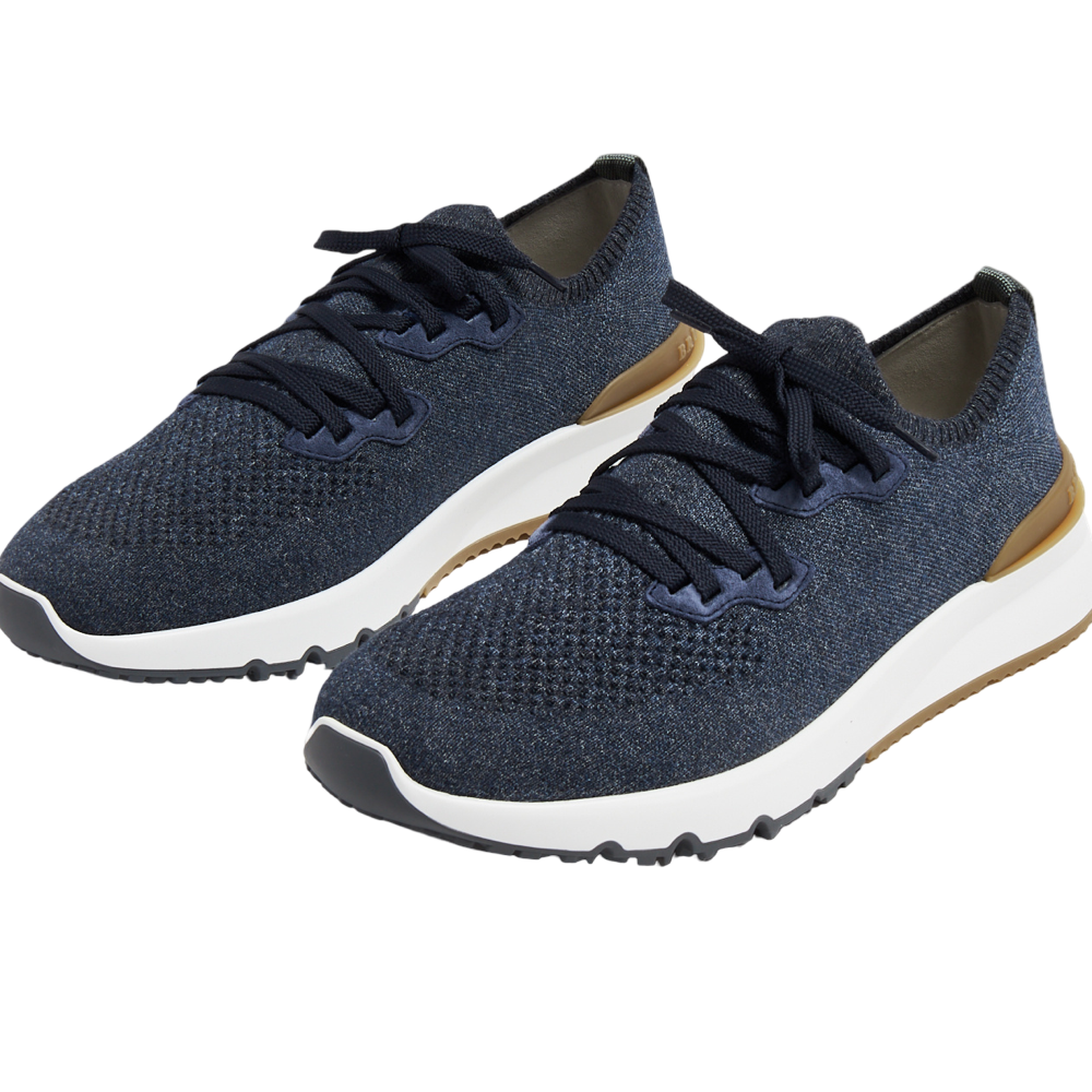 BRUNELLO CUCINELLI
Cotton chiné knit sneakers
