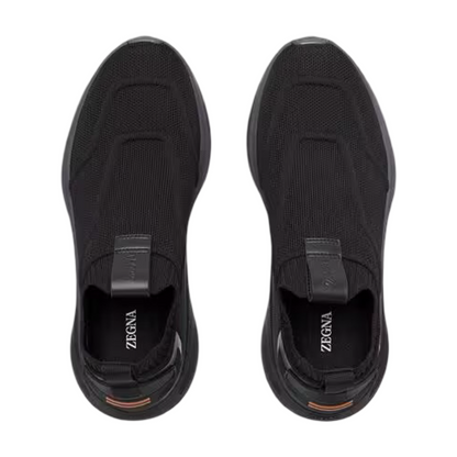 ZEGNA
Round-Toe Slip-On Sneakers