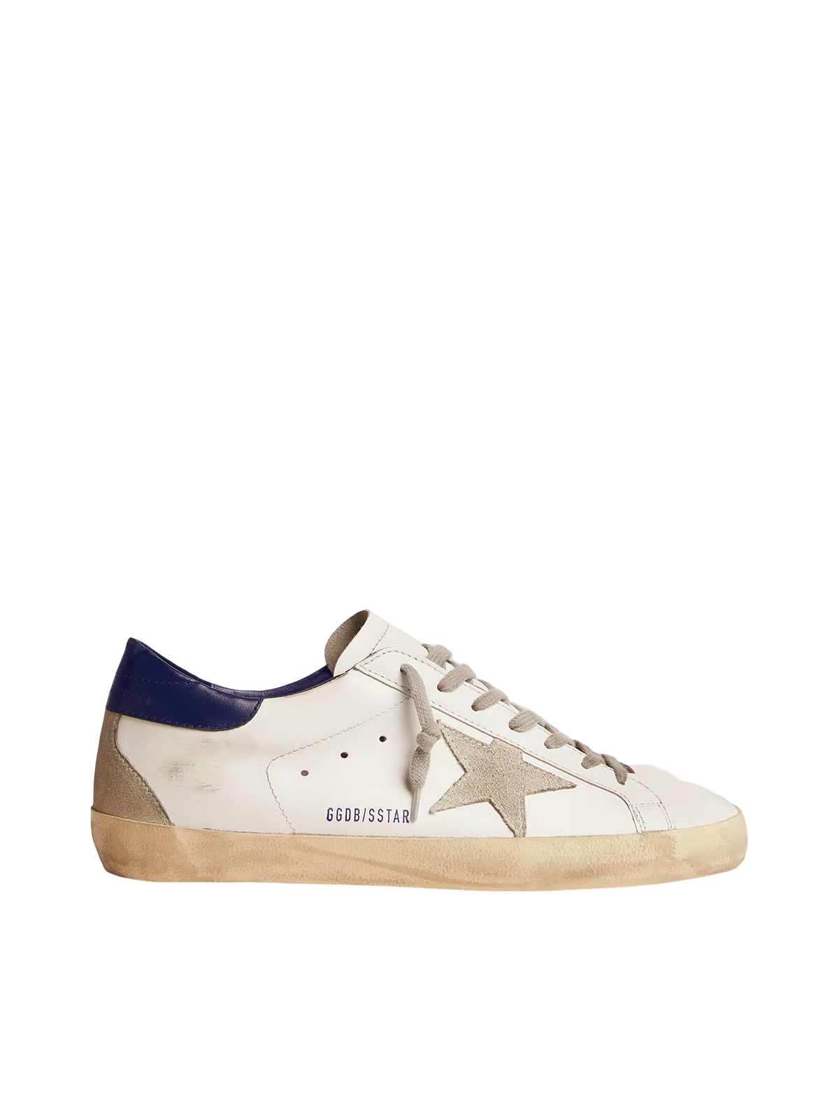 Golden Goose men Superstar Low Top Sneakers in white&blue