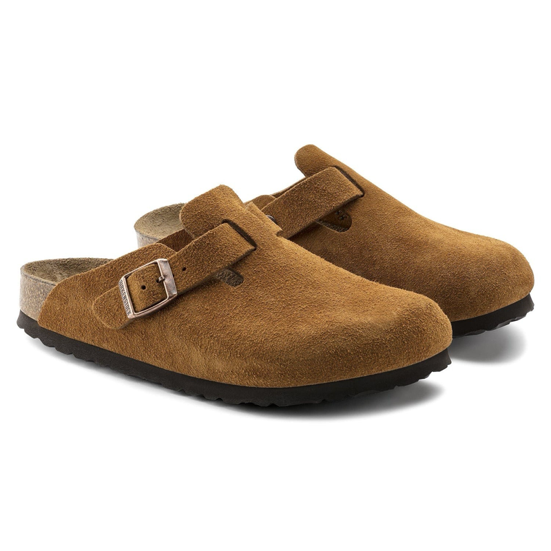 Birkenstock Boston Suede-Brown Mink