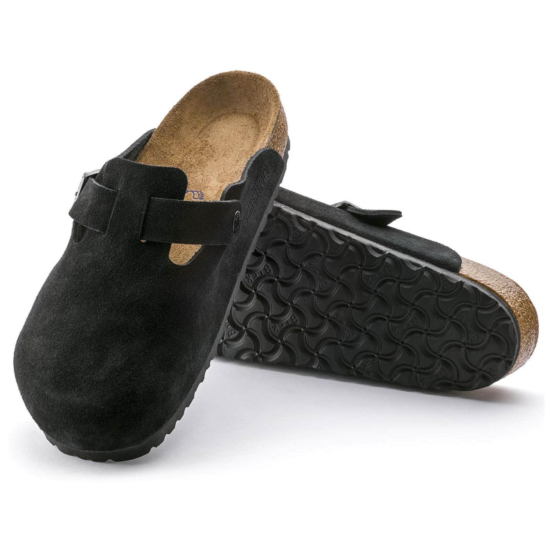 Birkenstock Boston Suede - Black