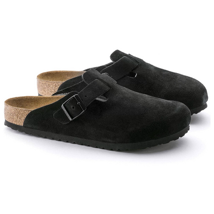 Birkenstock Boston Suede - Black