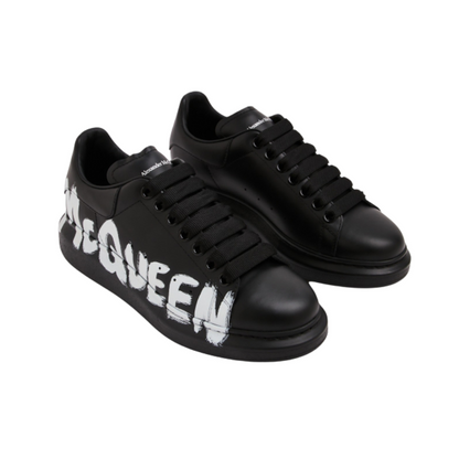 Alexander McQueen Oversized Graffiti Black White