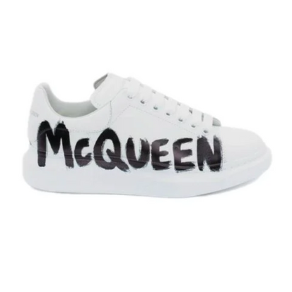 Alexander McQueen Oversized Graffiti White Black