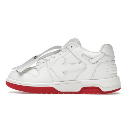 OFF-WHITE Out Of Office “OOO” Low Tops For Walking White White Red SS22