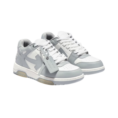 OFF-WHITE Out Of Office Calf Leather – White Grey