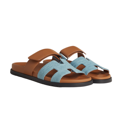Hermes Chypre Sandal Bicolor/Denim