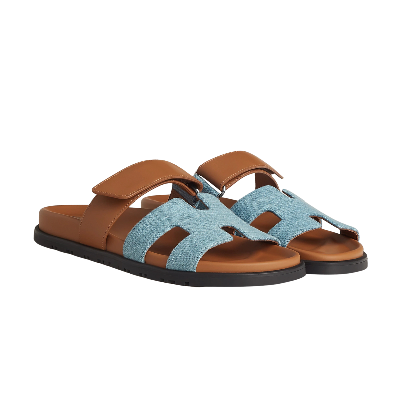 Hermes Chypre Sandal Bicolor/Denim
