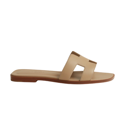 Hermes Oran Sandal Beige/Lin