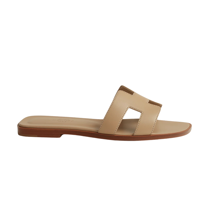 Hermes Oran Sandal Beige/Lin