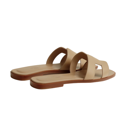 Hermes Oran Sandal Beige/Lin