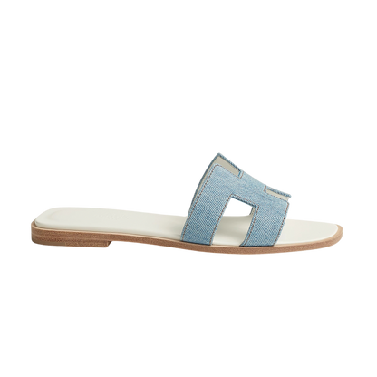 Hermes Oran Sandal Bleu/Clair