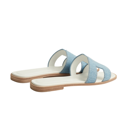 Hermes Oran Sandal Bleu/Clair