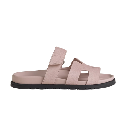 Hermes Chypre Sandal – Pink Suede