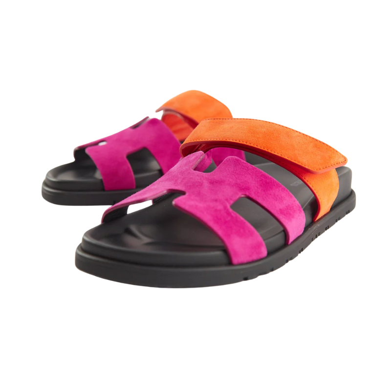 Hermes Chypre Sandal Rose Chapas / Orange Synthétique