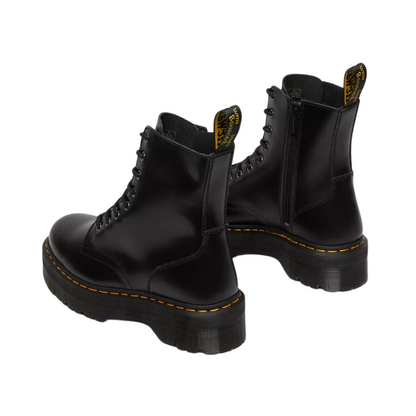 DR MARTENS JADON SMOOTH LEATHER PLATFORM BOOTS