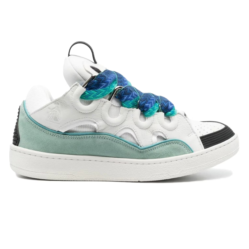 Lanvin Leather Curb – White Blue