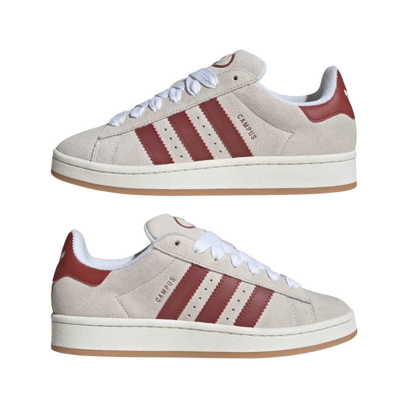 Adidas Campus 00s Crystal White / Core White / Preloved Ruby