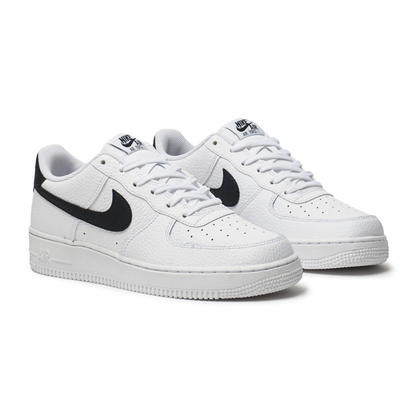 Nike Air Force 1 Low '07 White Black Pebbled Leather