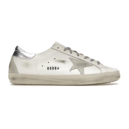 Golden Goose Women's Superstar Low Top Sneakers in silver