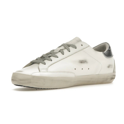 Golden Goose Women's Superstar Low Top Sneakers in silver