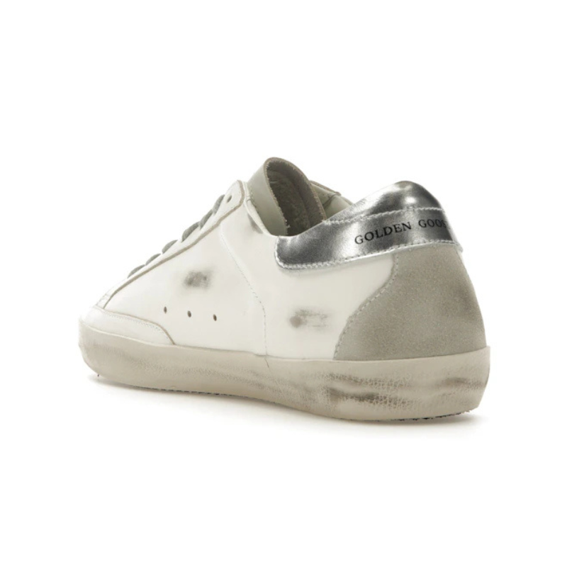 Golden Goose Women's Superstar Low Top Sneakers in silver