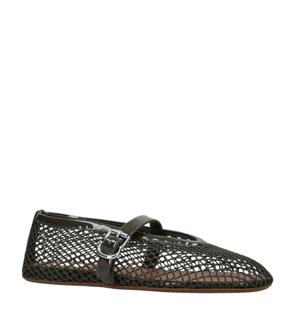 ALAÏA 
Mesh Ballet Flats black