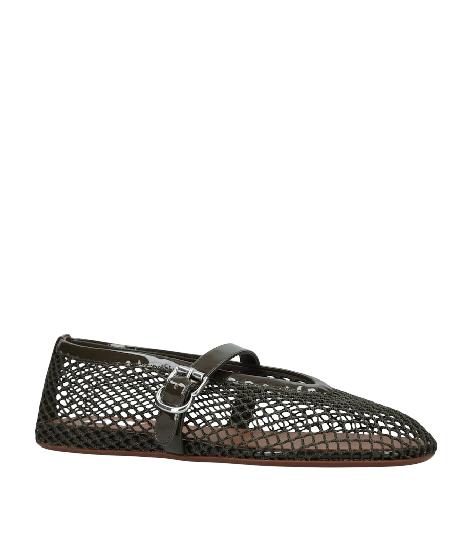 ALAÏA 
Mesh Ballet Flats black