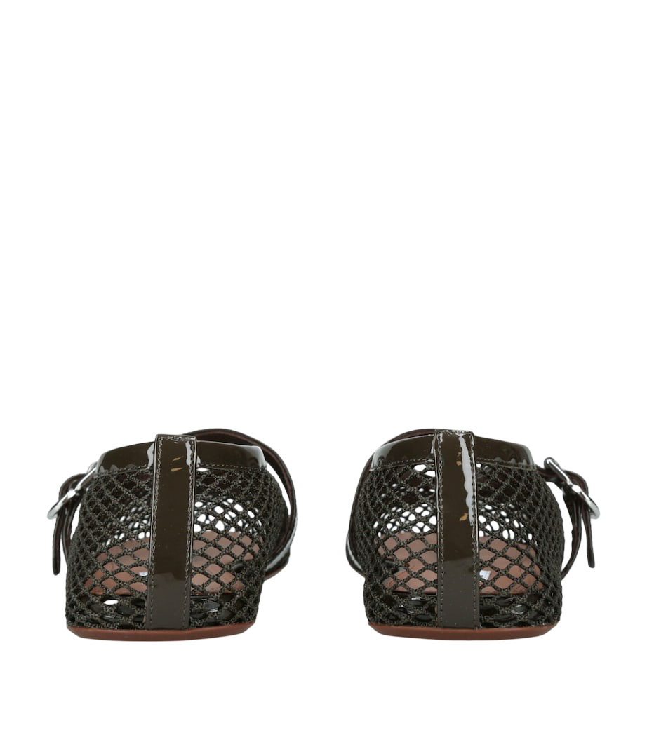 ALAÏA 
Mesh Ballet Flats black