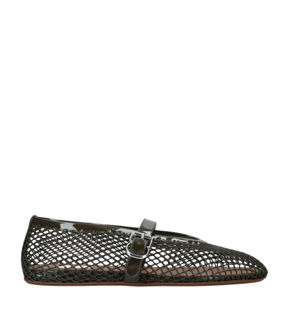 ALAÏA 
Mesh Ballet Flats black