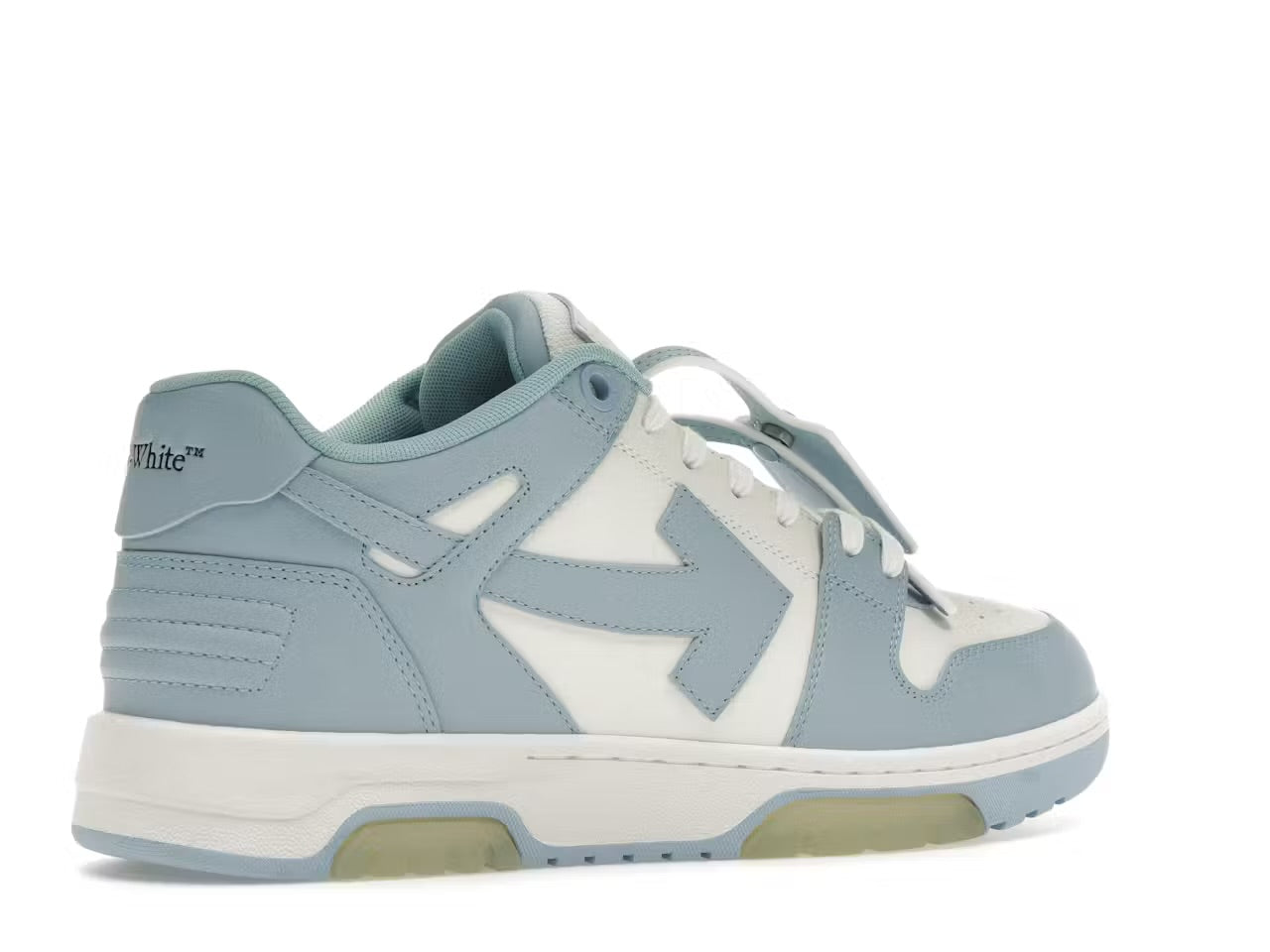 Off-White Out Of Office Calf Leather White Baby Blue