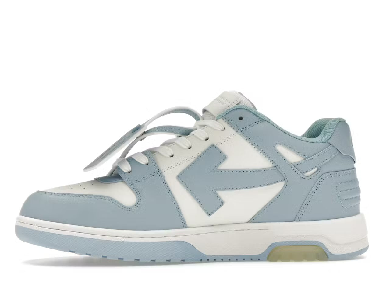 Off-White Out Of Office Calf Leather White Baby Blue