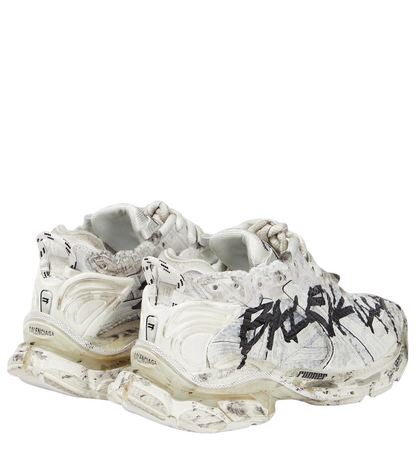 Balenciaga - Graffiti Runner Sneakers in White