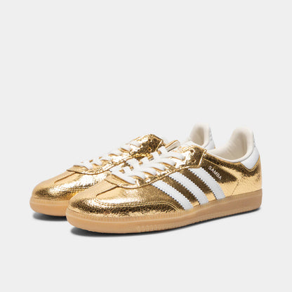 adidas Samba "Cracked Metallic Pack - Gold" sneakers