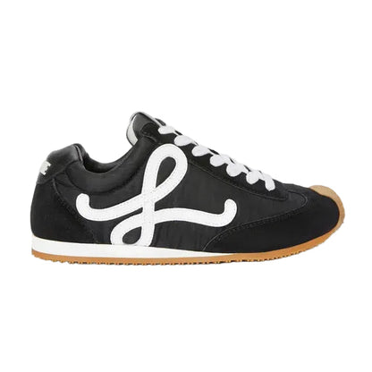 Loewe Ballet Runner 2.0 in nylon and calfskin Black \ White