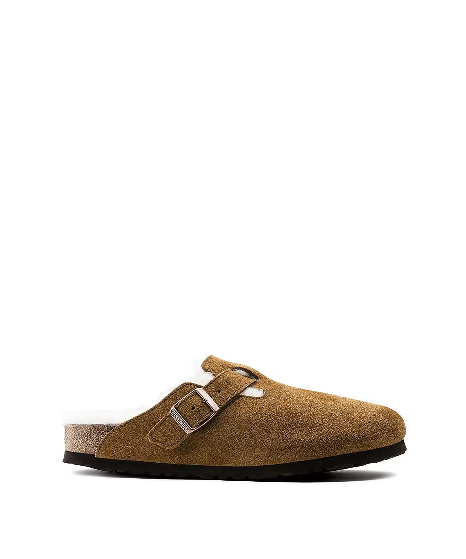 Birkenstock® Suede Boston Clogs in Shearling