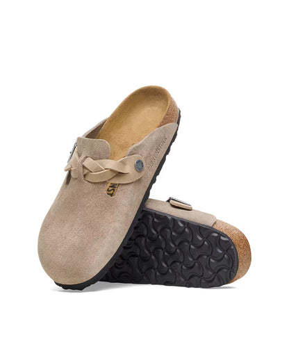 Birkenstock® Suede Boston Clogs in Shearling