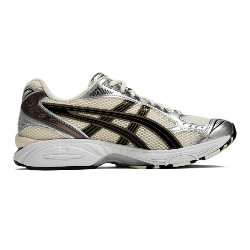 asics gel kayano 14 cream black metallic plum