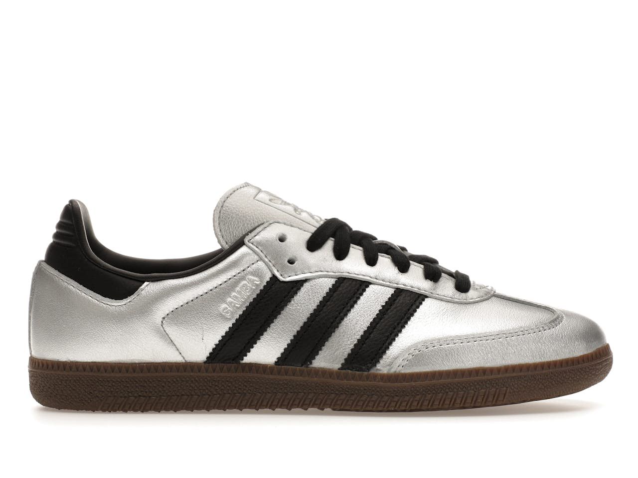 adidas Samba OG Silver Metallic Black Gum