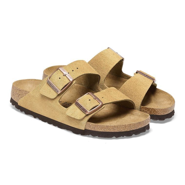 Birkenstock Suede Leather - Latte Cream