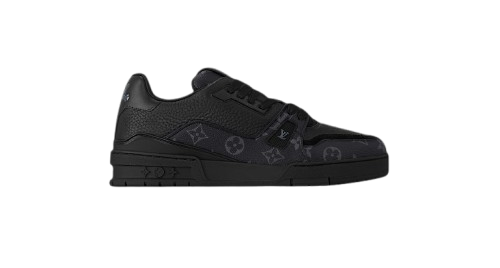 louis vuitton trainer graphite black