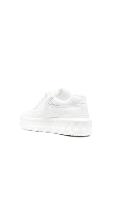 Valentino Garavani One Stud XL Leather Sneakers - White