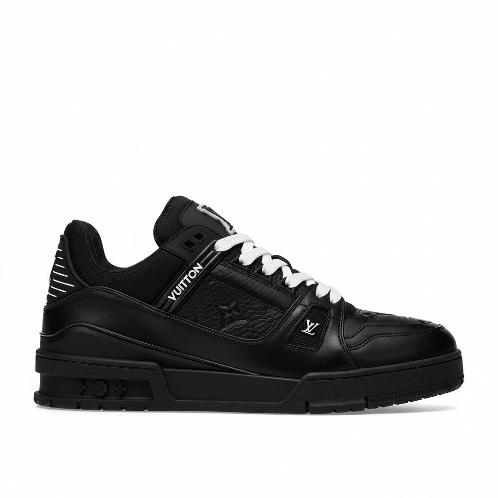 Louis Vuitton Trainer Black Embossed Monogram