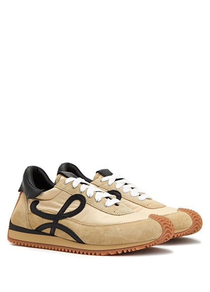 Loewe Ballet Runner 2.0 in nylon and calfskin Gold